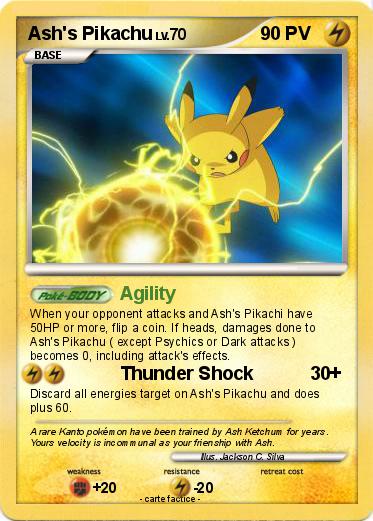 Pokemon Ash's Pikachu
