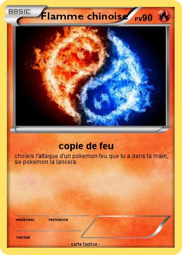 Pokemon Flamme chinoise