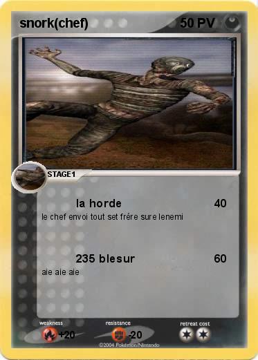 Pokemon snork(chef)
