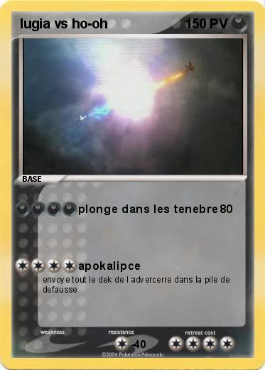 Pokemon lugia vs ho-oh
