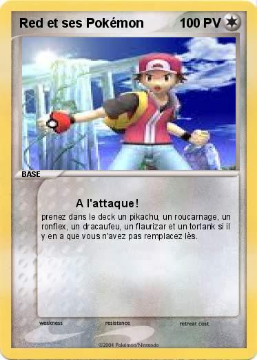 Pokemon Red et ses Pokémon