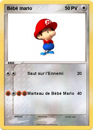 Pokemon Bébé mario