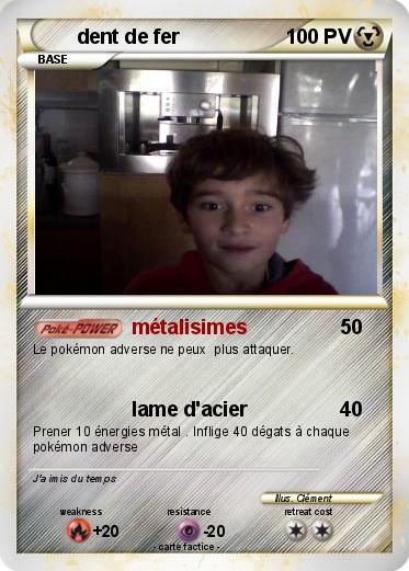 Pokemon dent de fer