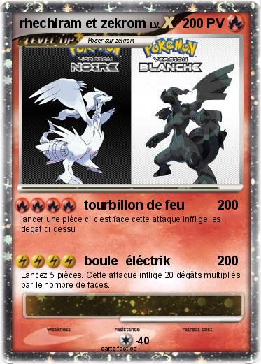 Pokemon rhechiram et zekrom