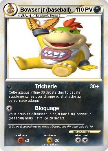 Pokemon Bowser jr (baseball)
