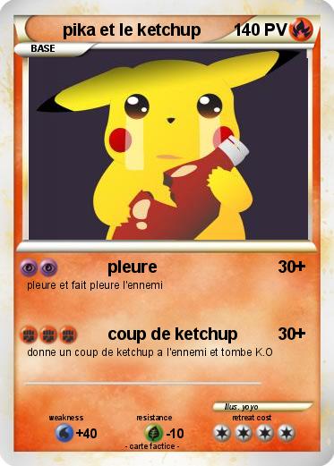 Pokemon pika et le ketchup