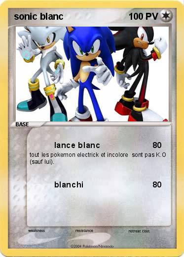 Pokemon sonic blanc 