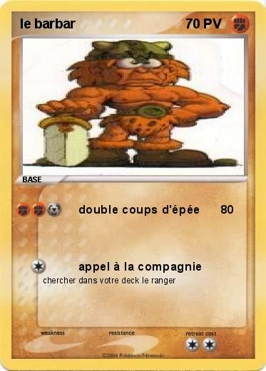 Pokemon le barbar