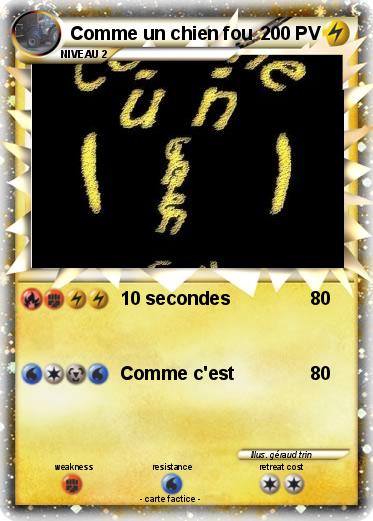 Pokemon Comme un chien fou