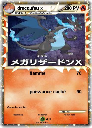 Pokemon dracaufeu x