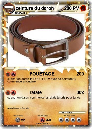 Pokemon ceinture du daron