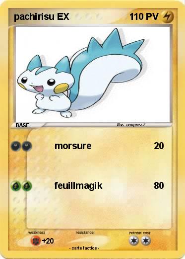 Pokemon pachirisu EX