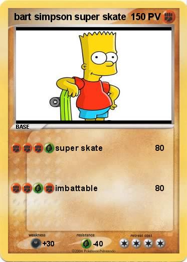 Pokemon bart simpson super skate
