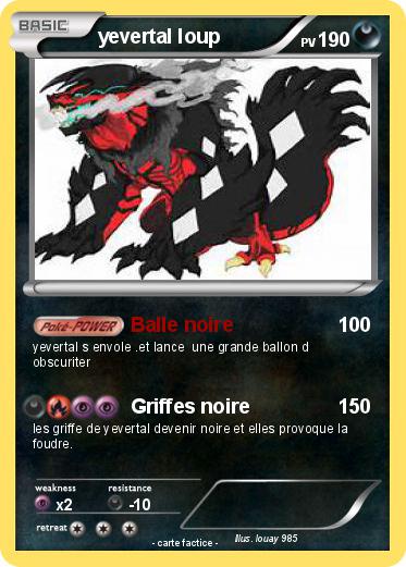 Pokemon yevertal loup