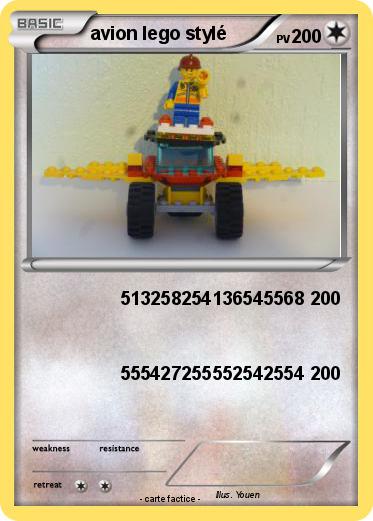 Pokemon avion lego stylé