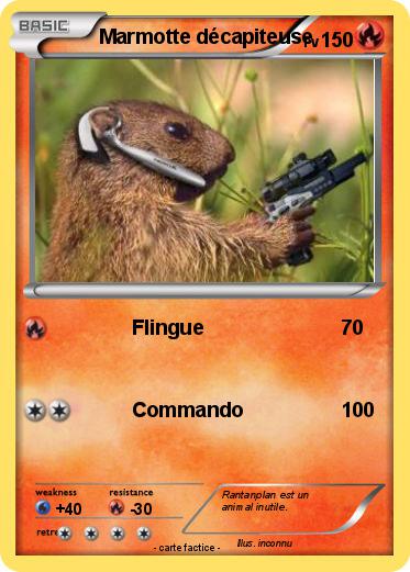 Pokemon Marmotte décapiteuse