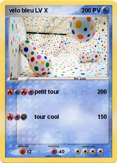 Pokemon velo bleu LV X