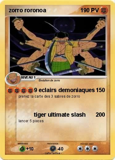 Pokemon zorro roronoa