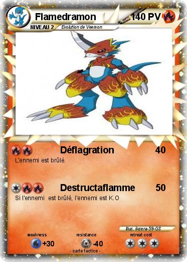 Pokemon Flamedramon