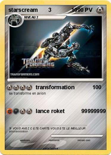Pokemon starscream       3             10