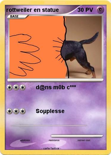 Pokemon rottweiler en statue