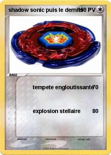 Pokemon shadow sonic puis le dernier