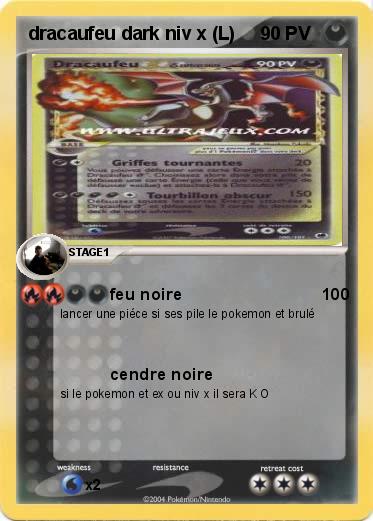 Pokemon dracaufeu dark niv x (L) 