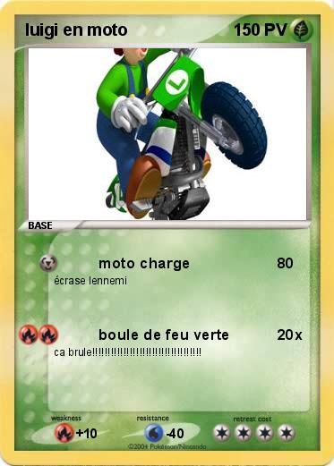 Pokemon luigi en moto