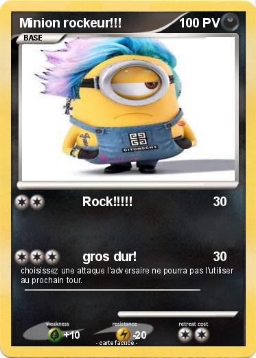 Pokemon Minion rockeur!!!