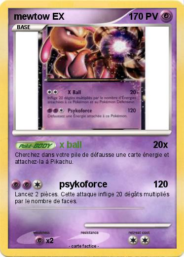 Pokemon mewtow EX