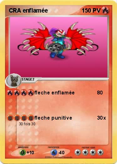 Pokemon CRA enflamée