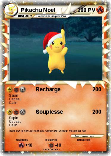 Pokemon Pikachu Noël
