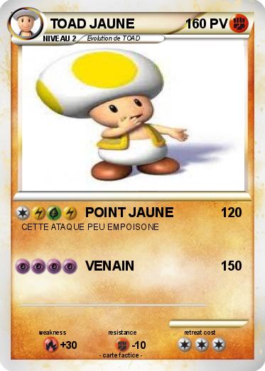 Pokemon TOAD JAUNE