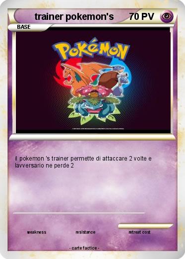 Pokemon trainer pokemon's