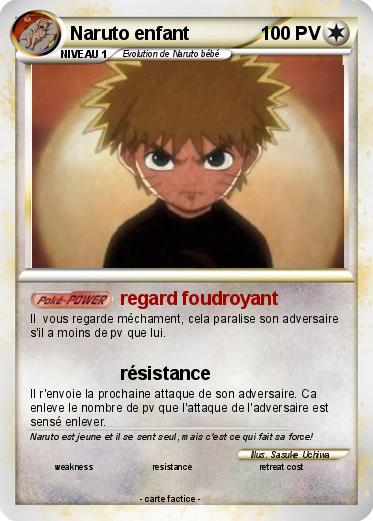 Pokemon Naruto enfant