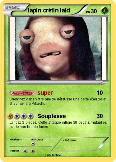 Pokemon lapin crétin laid