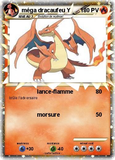 Pokemon méga dracaufeu Y