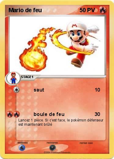 Pokemon Mario de feu
