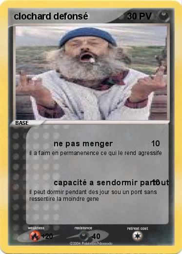 Pokemon clochard defonsé