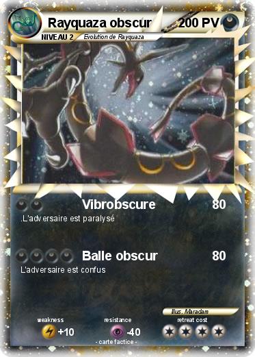 Pokemon Rayquaza obscur