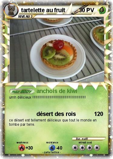 Pokemon tartelette au fruit