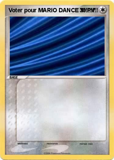 Pokemon Voter pour MARIO DANCE !!!!!!!!!!