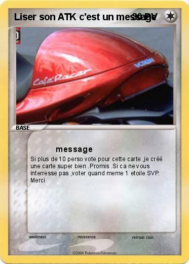 Pokemon Liser son ATK c'est un message
