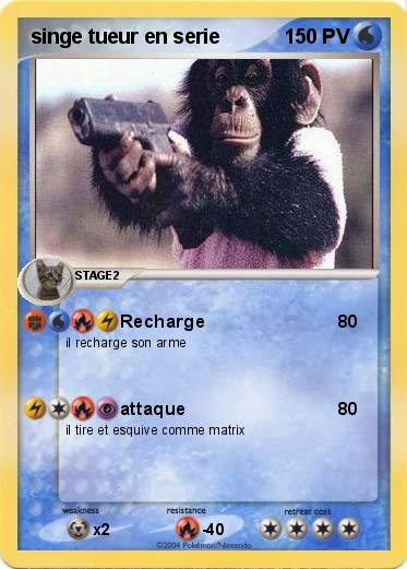 Pokemon singe tueur en serie