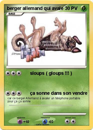 Pokemon berger allemand qui avale