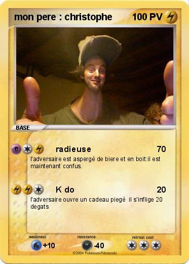 Pokemon mon pere : christophe