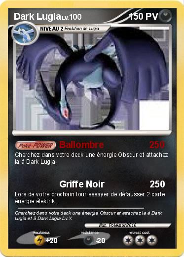 Pokemon Dark Lugia
