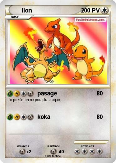 Pokemon lion
