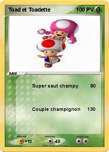 Pokemon Toad et Toadette