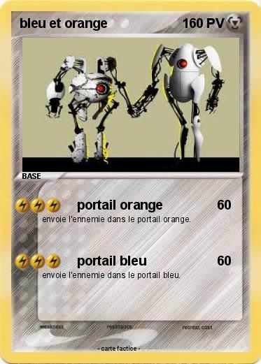 Pokemon bleu et orange
